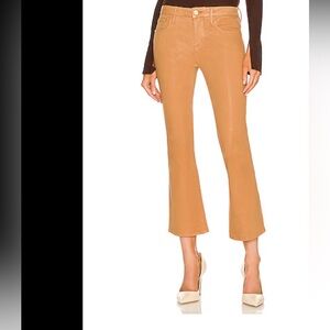 Frame Women’s Le Crop Mini Boot Cropped Coated Jeans In Vicuna Size 25